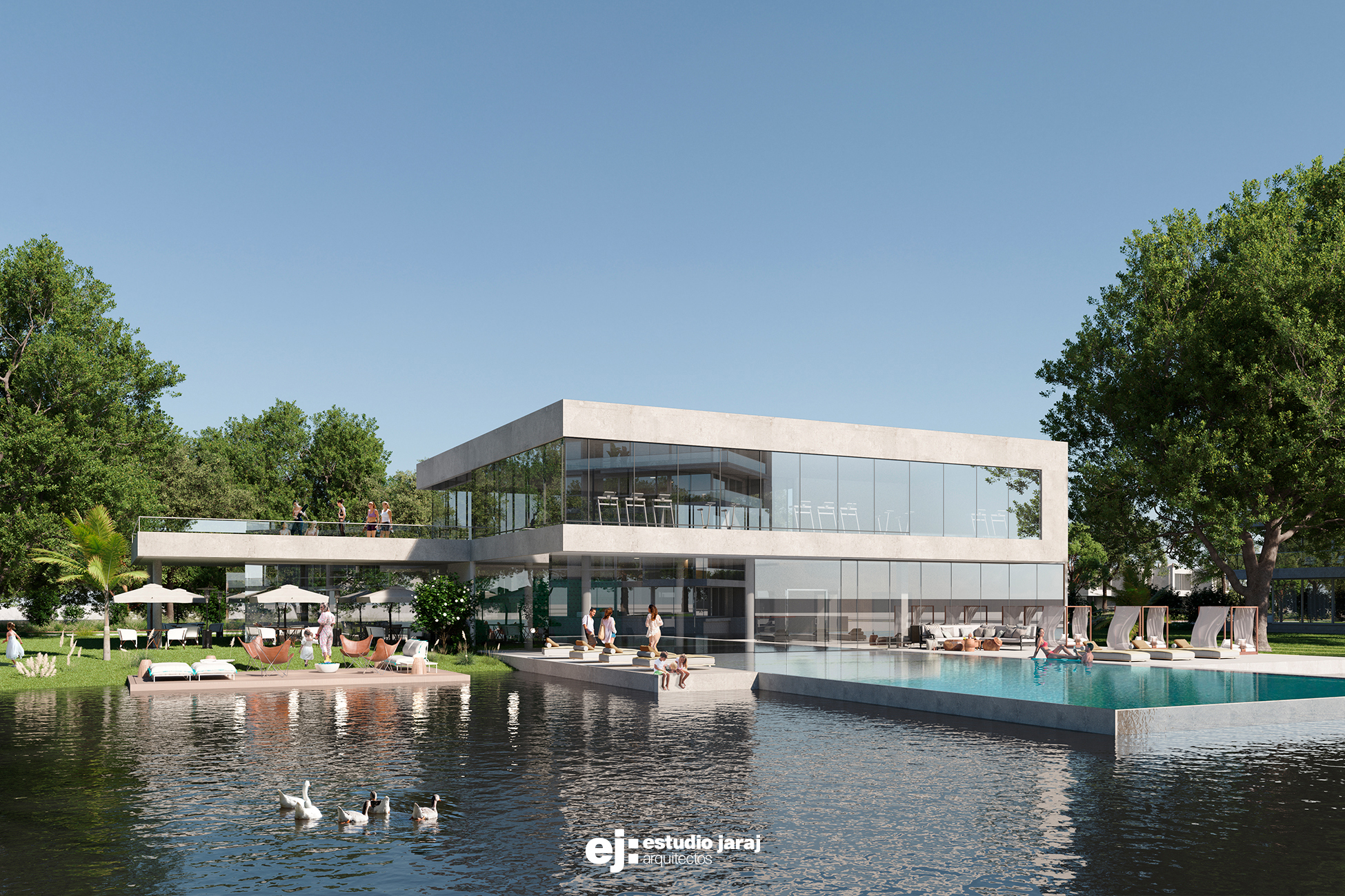vista del club house